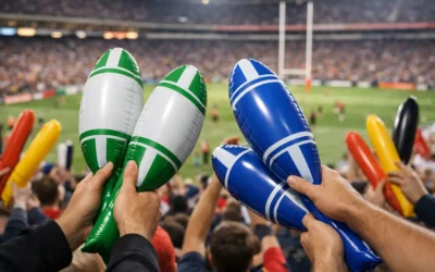 Rugby Ball Cheering Sticks for Big Crowds